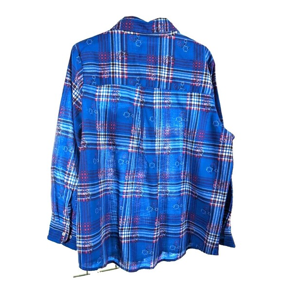 American Sweetheart women's xl flannel multicolor preowned - Picture 5 of 6
